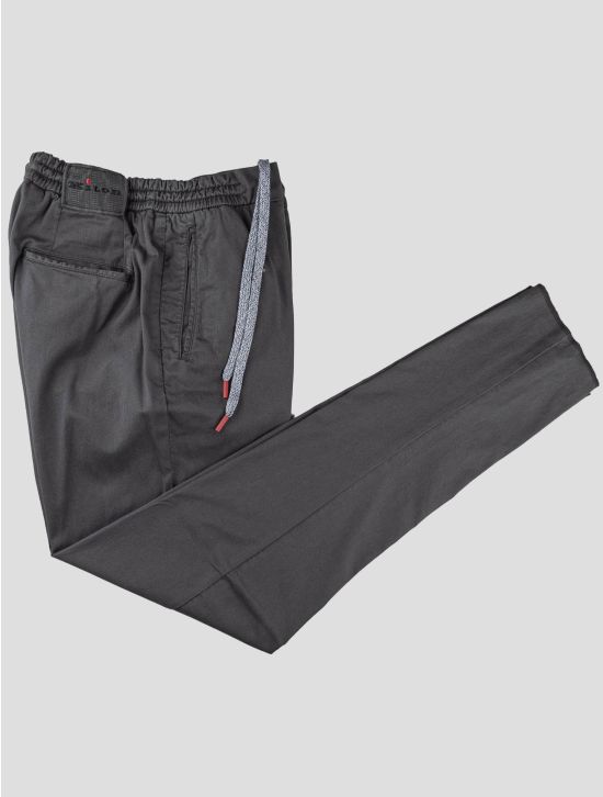 Kiton Kiton Gray Cotton Lyocell Ea Pants Gray 000