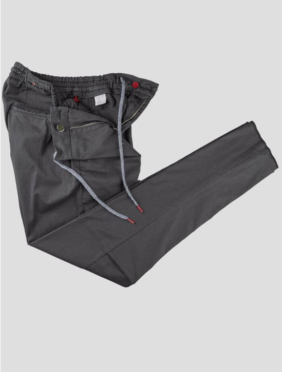 Kiton Kiton Gray Cotton Lyocell Ea Pants Gray 001