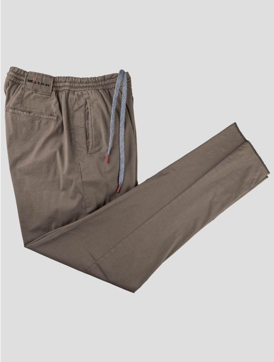 Kiton Kiton Brown Cotton Silk Linen Ea Pants Brown 000