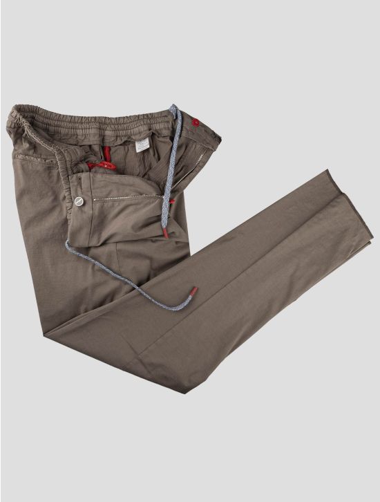 Kiton Kiton Brown Cotton Silk Linen Ea Pants Brown 001