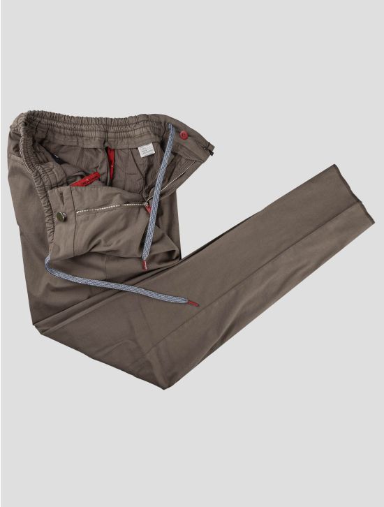 Kiton Kiton Brown Cotton Silk Ea Pants Brown 001