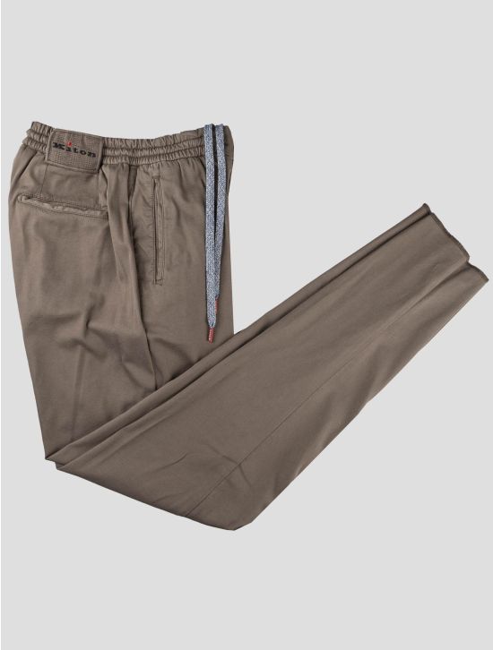 Kiton Kiton Brown Cotton Cashmere Silk Ea Pants Brown 000