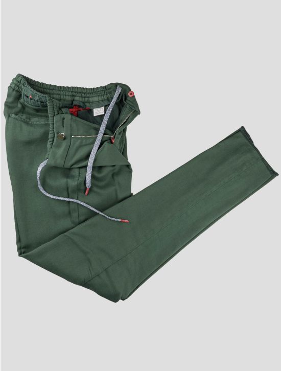 Kiton Kiton Green Cotton Lycra Ea Pants Green 001