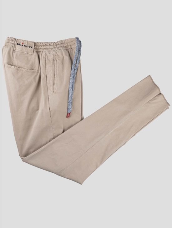 Kiton Kiton Beige Cotton Viscose Ea Pants Beige 000