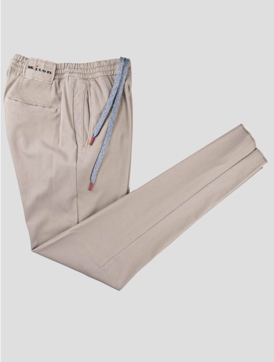 Kiton Kiton Beige Cotton Silk Cashmere Ea Pants Beige 000