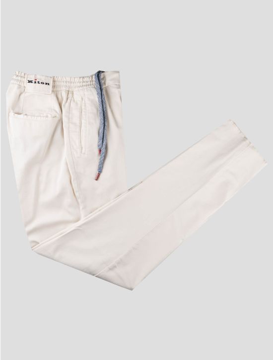 Kiton Kiton Beige Cotton Silk Ea Pants Beige 000