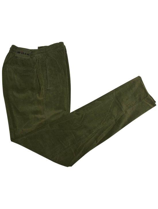 Kiton Kiton Green Cotton Velvet Pants Green 000