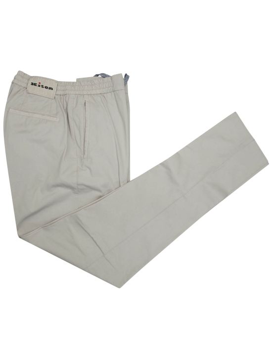 Kiton Kiton Gray Cotton Pants Gray 000