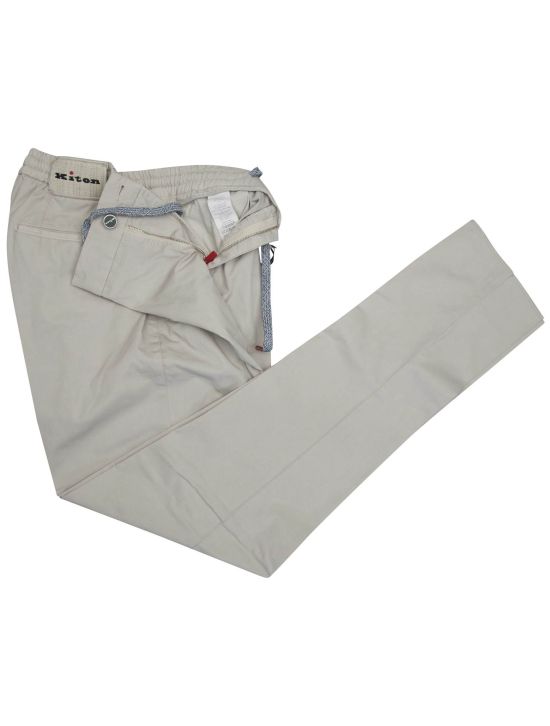 Kiton Kiton Gray Cotton Pants Gray 001