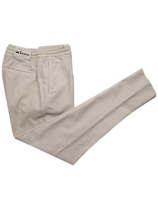 Kiton Kiton Beige Linen Cotton Ea Pants Beige 000