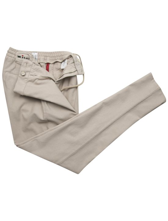 Kiton Kiton Beige Linen Cotton Ea Pants Beige 001