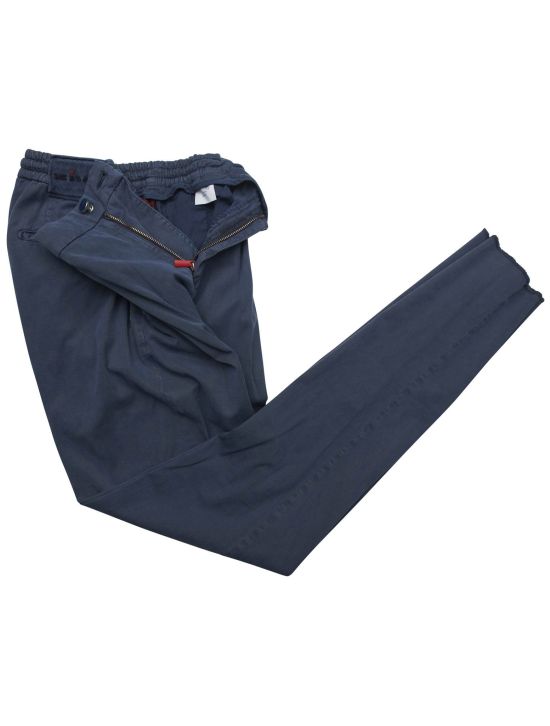 Kiton Kiton Blue Ly Cotton Linen Ea Pants Blue 001