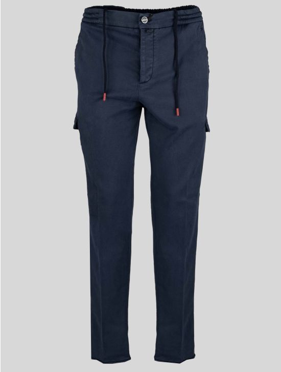 Kiton Kiton Blue Lyocell Cotton Ea Cargo Pant Blue 000