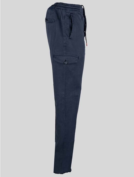 Kiton Kiton Blue Lyocell Cotton Ea Cargo Pant Blue 001