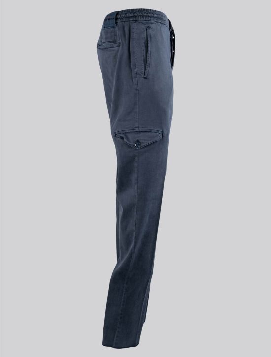 Kiton Kiton Blue Lyocell Ea Cargo Pants Blue 001