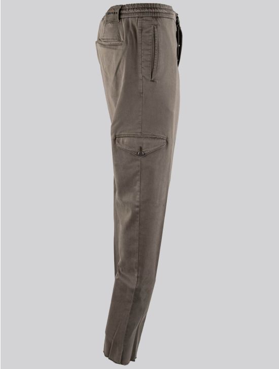 Kiton Kiton Taupe Lyocell Ea Cargo Pants Taupe 001