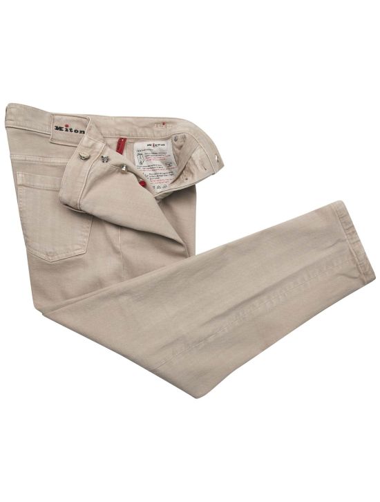 Kiton Kiton Beige Cotton Ea Pants Beige 001