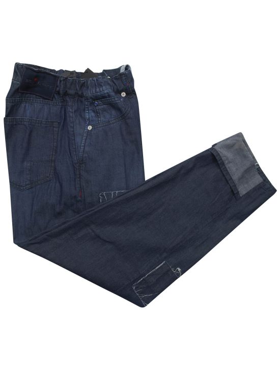 Kiton Kiton Blue Cotton Jeans Blue 000