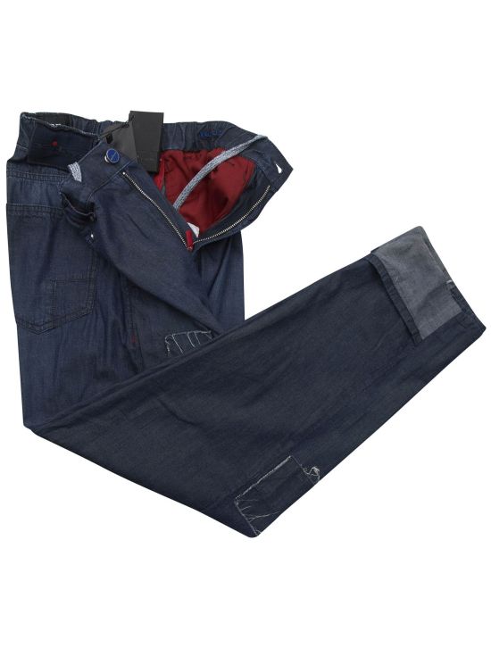 Kiton Kiton Blue Cotton Jeans Blue 001