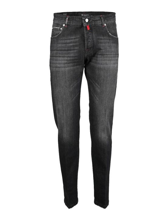 Kiton Kiton Black Cotton Ea Jeans Black 000