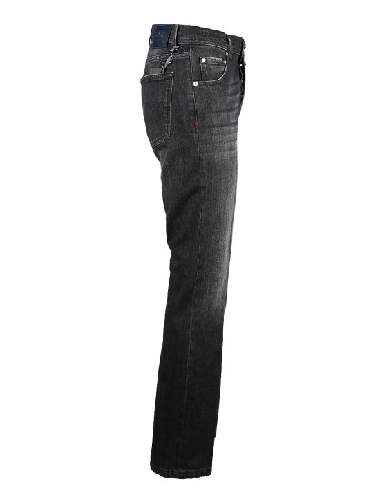 Kiton Kiton Black Cotton Ea Jeans Black 001