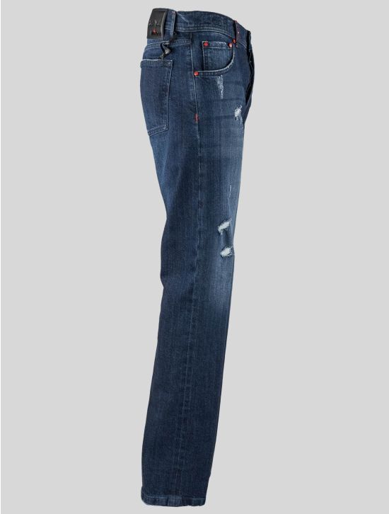 Kiton Kiton Blue Cotton Ea Jeans Limited Edition 17 of 22 Blue 001