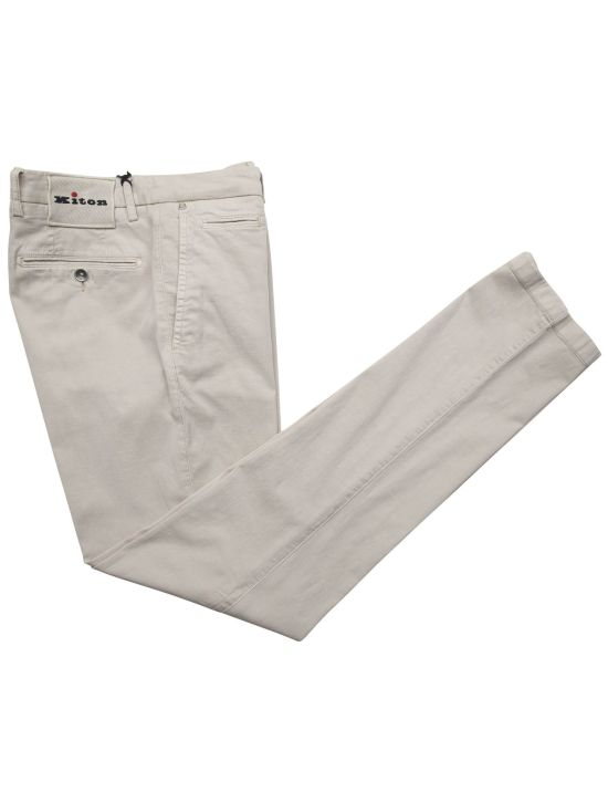 Kiton Kiton Beige Ly Cotton Linen Ea Pants Beige 000