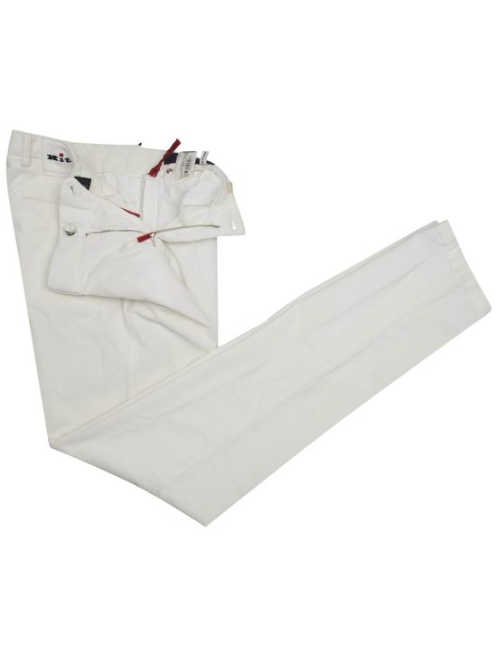 Kiton Kiton White Cotton Cashmere Ea Pants White 001