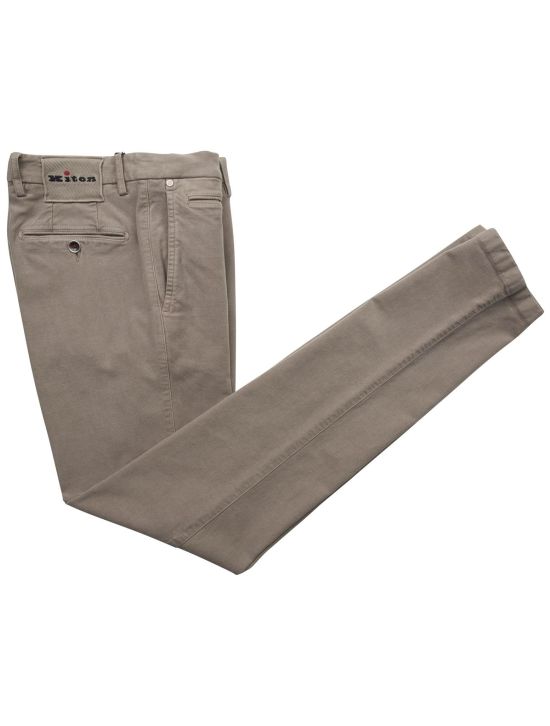 Kiton Kiton Beige Lyocell Cotton Ea Pants Beige 000