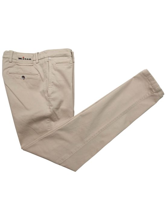 Kiton Kiton Beige Cotton Ea Pants Beige 000