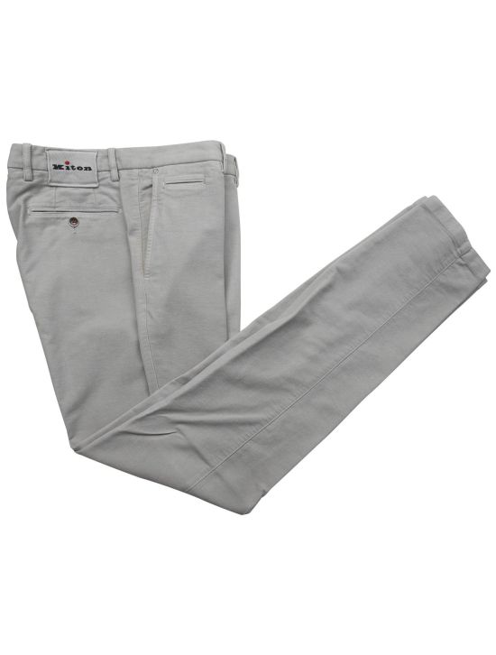 Kiton Kiton Gray Cotton Cashmere Ea Pants Gray 000