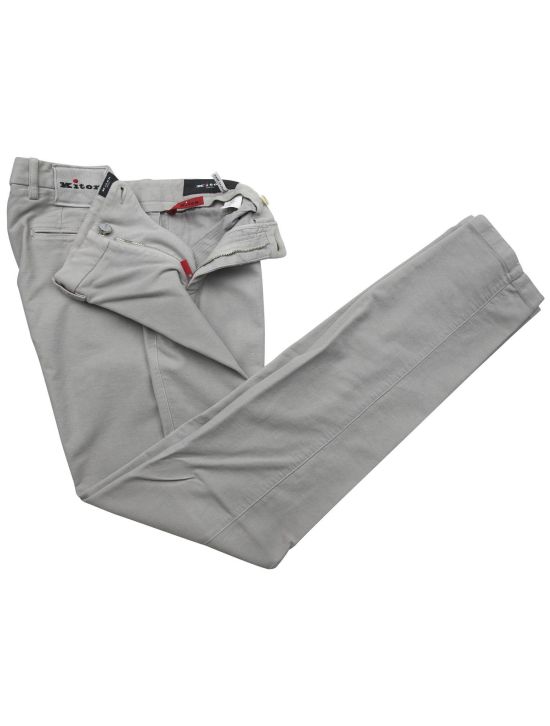 Kiton Kiton Gray Cotton Cashmere Ea Pants Gray 001