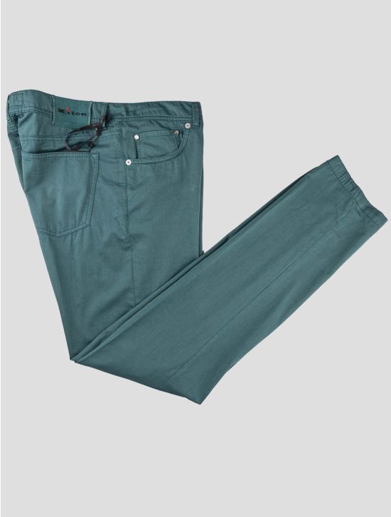 Kiton Kiton Green Cotton Ea Jeans Green 000