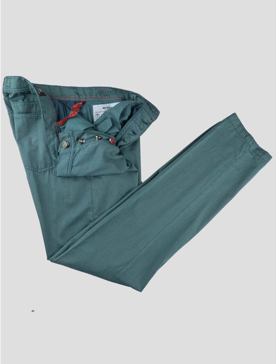 Kiton Kiton Green Cotton Ea Jeans Green 001