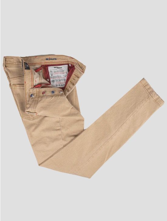 Kiton Kiton Light Beige Cotton Ea Jeans Light Beige 001