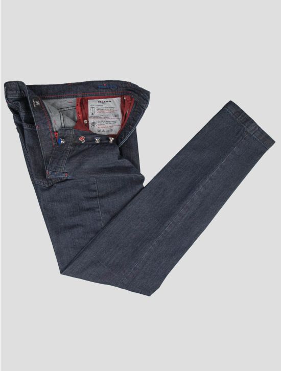 Kiton Kiton Dark Blue Cotton Ea Jeans Dark Blue 001