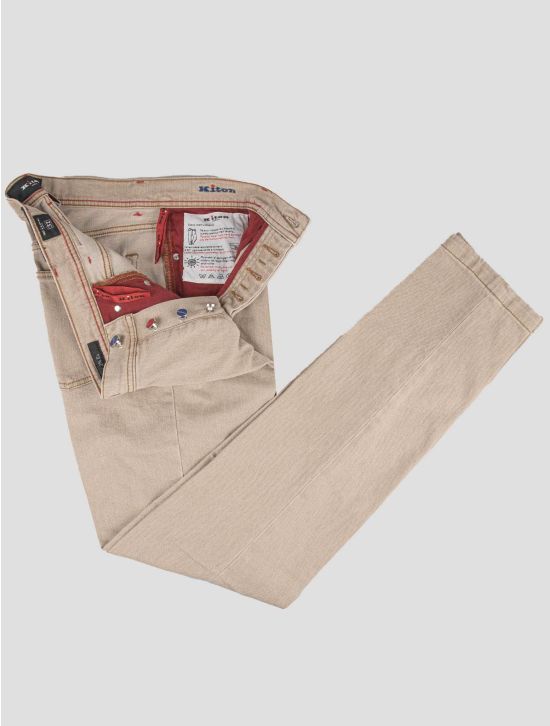 Kiton Kiton Beige Cotton Ea Jeans Beige 001