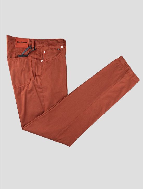 Kiton Kiton Red Cotton Ea Jeans Red 000