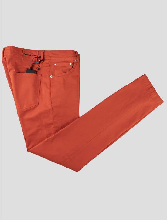 Kiton Kiton Red Cotton Ea Jeans Red 000