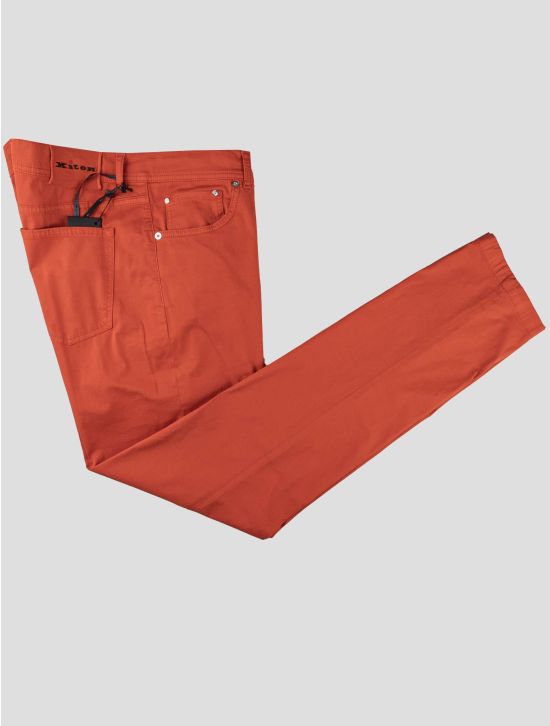 Kiton Kiton Red Cotton Ea Jeans Red 000