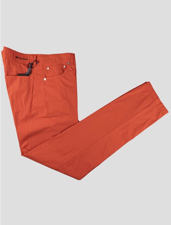 Kiton Kiton Red Cotton Ea Jeans Red 000