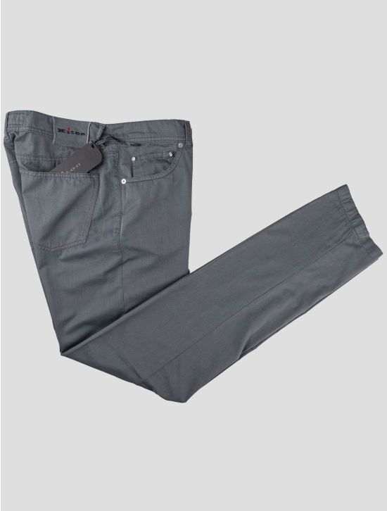 Kiton Kiton Gray Cotton Ea Jeans Gray 000