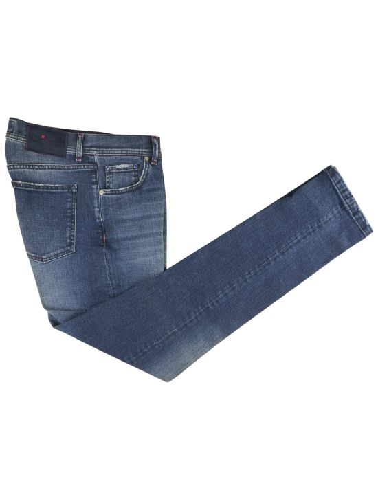 Kiton Kiton Blue Cotton Cashere Ea Jeans Blue 000