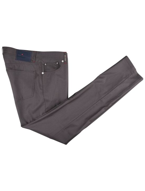 Kiton Kiton Gray Virgin Wool Jeans Brown 000