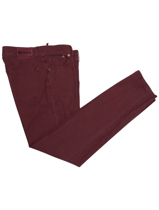 Kiton Kiton Burgundy Cotton Ea Jeans Burgundy 000