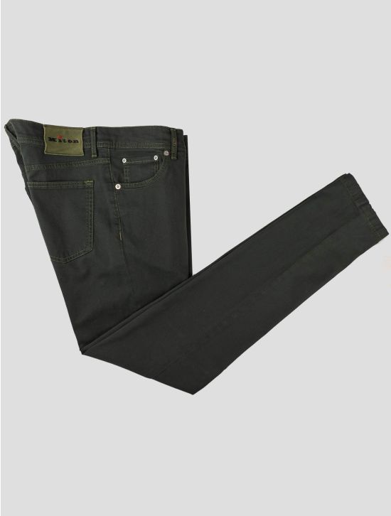 Kiton Kiton Green Cotton Ea Jeans Green 000