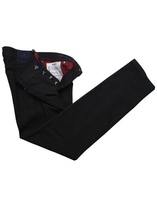 Kiton Kiton Black Cotton Pl Ea Jeans Black 001