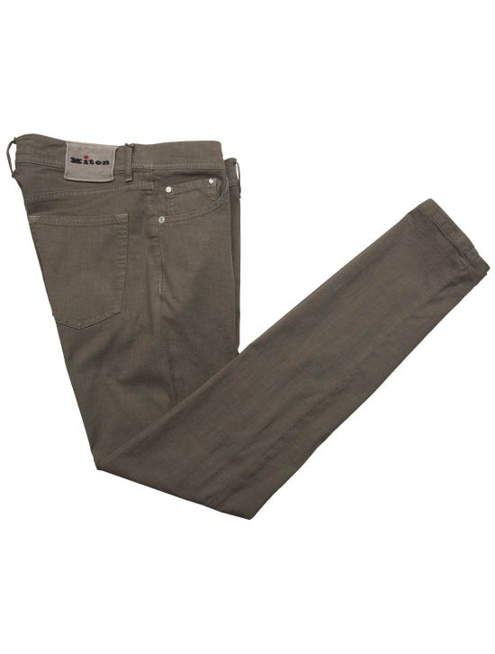 Kiton Kiton Brown Cotton Linen Ea Pants Brown 000