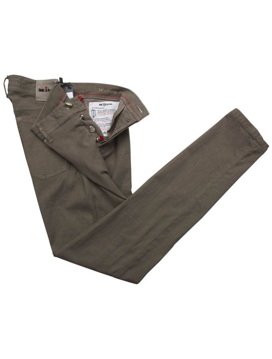 Kiton Kiton Brown Cotton Linen Ea Pants Brown 001