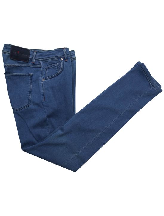 Kiton Kiton Blue Cotton Wool Pl Ea Jeans Blue 000